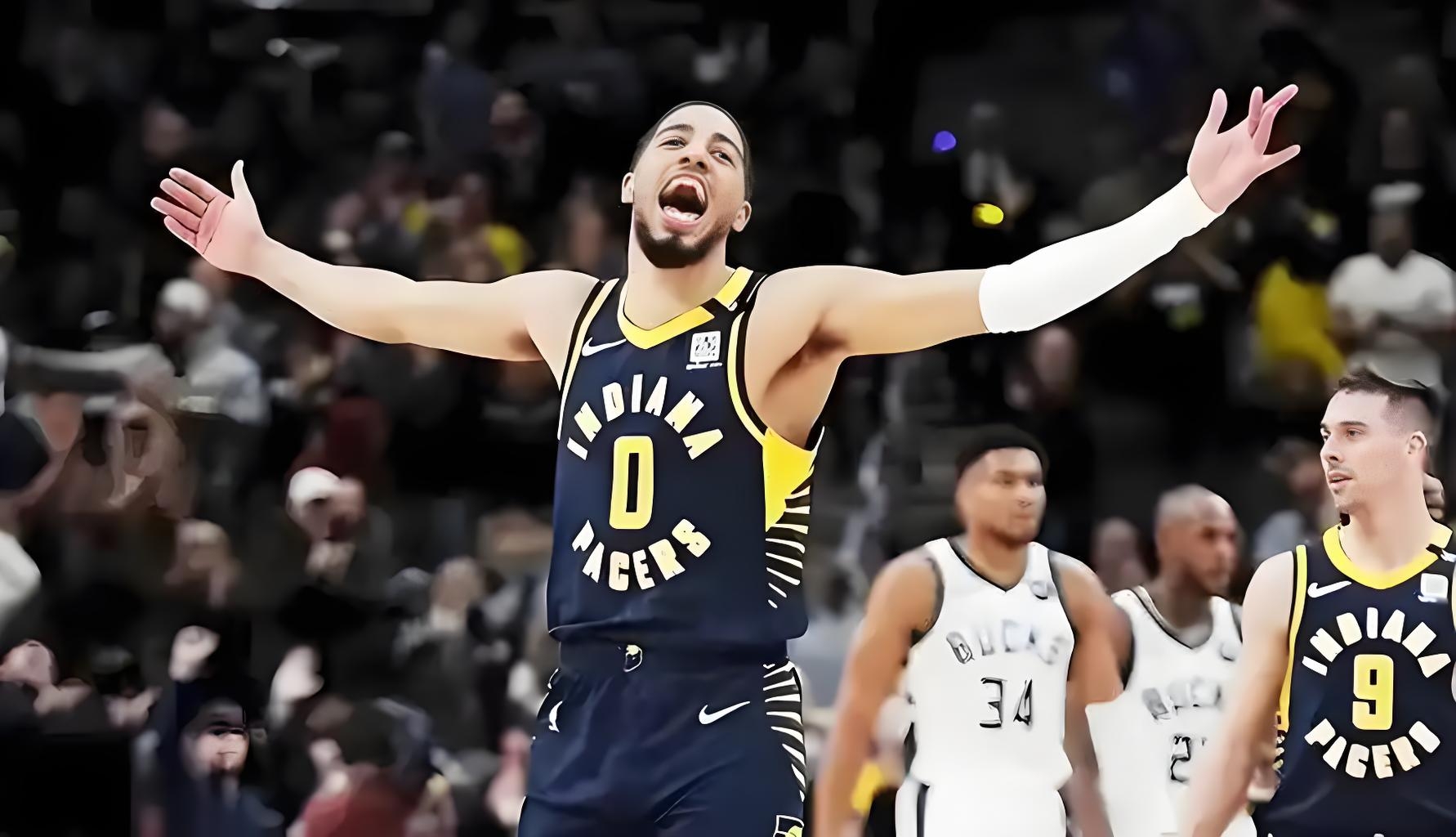 爱游戏平台-步行者大胜雄鹿，萨博尼斯+